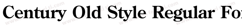 Century Old Style Regular Font字体转换